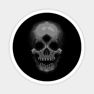 White Skull - HALFTONE DOT Magnet